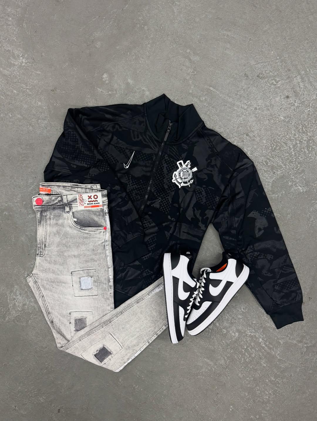 Kit Completo NK Corinthians com Jeans e Court Vision