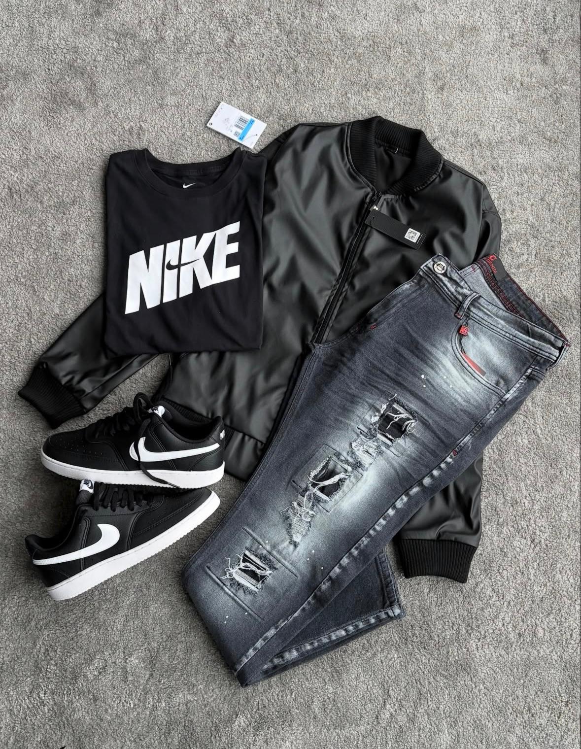 Kit Completo NK com Jaqueta Zara e Jeans Jogador