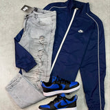 Kit Completo NK Woven com Jaqueta, Jeans e Tênis