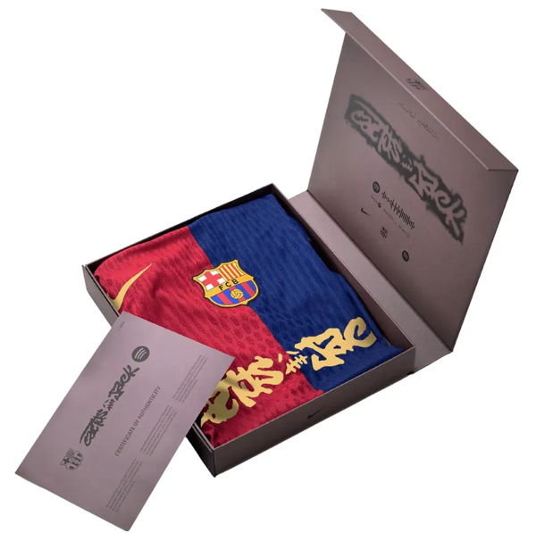 Travis Scott x NK Camiseta FC Barcelona Cactus Jack 2024/25 Match Home com BOX EXCLUSIVA