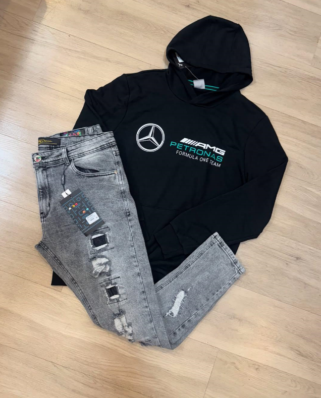 Kit Completo Mercedes AMG com Jeans Jogador