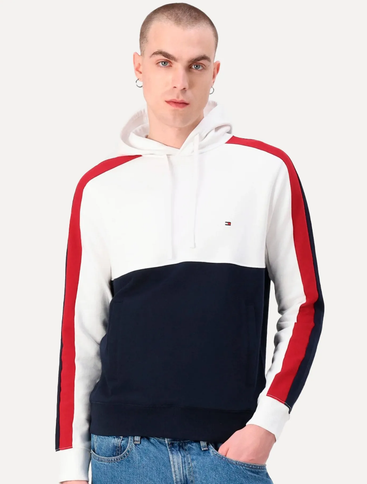 Blusão Tommy Stripe Block Hoodie