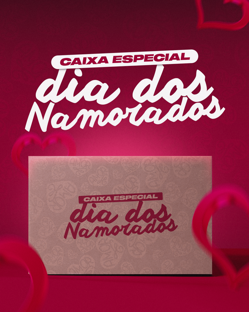 NOVIDADE! CAIXA ESPECIAL DIA DOS NAMORADOS COM BEBIDA, KIT COMPLETO, BALÃO DE CORAÇÃO E PERFUME