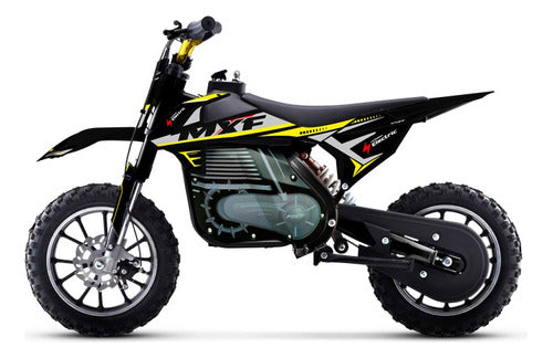 Mini Moto Cross Infantil Ferinha Elétrica Mxf 500w Amarela
