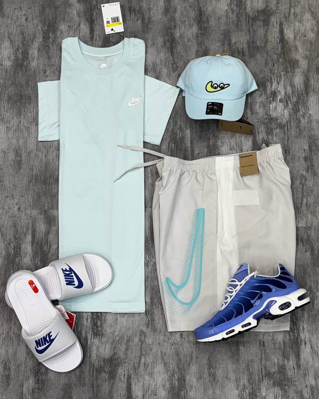 Kit Completo NK Dri-Fit com Tênis Air Max Plus e Slide Victori One