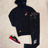 Kit Completo Frio NK Swoosh com Jeans e Tênis NK Ebernon