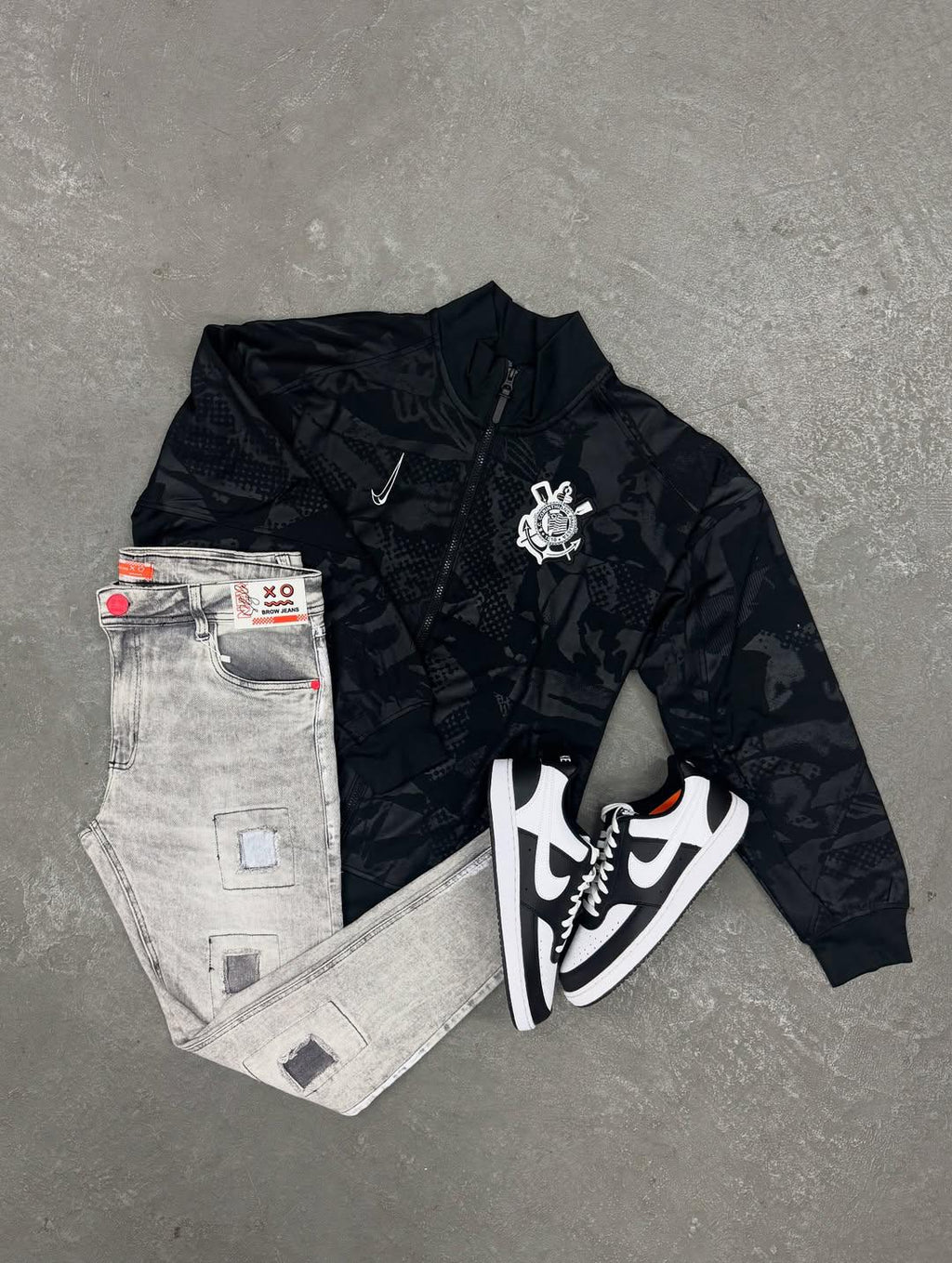 Kit Completo NK Corinthians com Jeans e Court Vision
