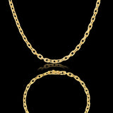 Kit Cordão e Pulseira Cadeado 12mm