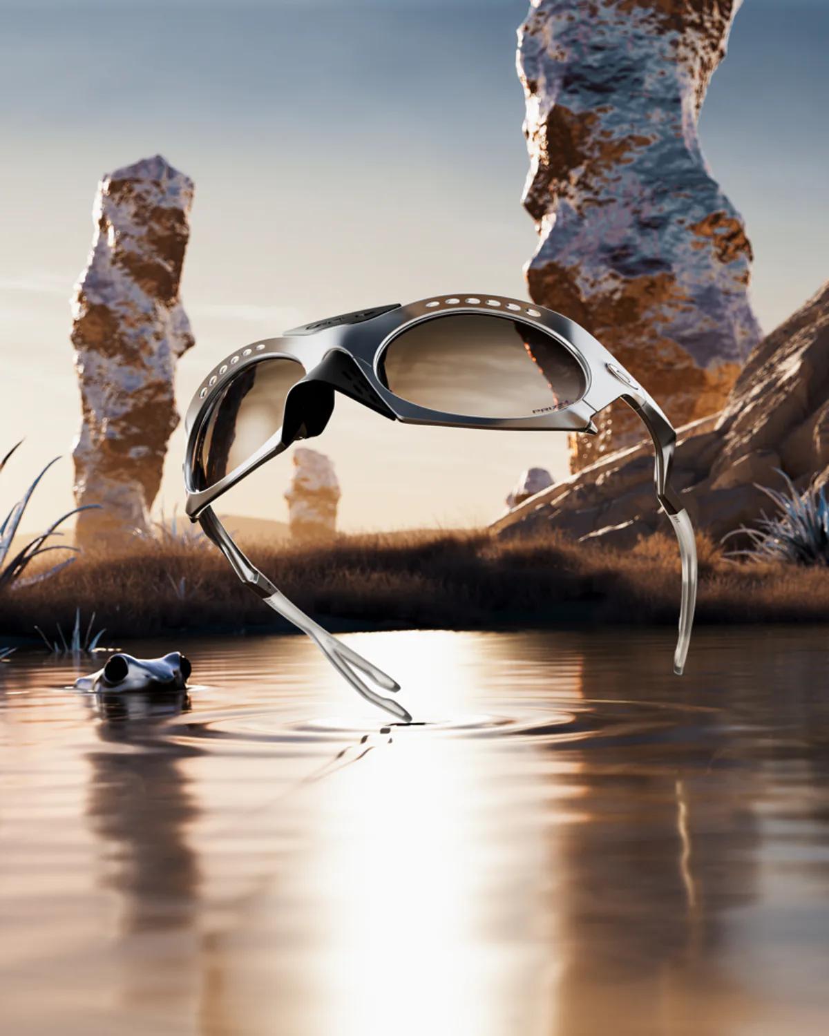 Óculos Okley Plantaris TI Raw Titanium Cinza