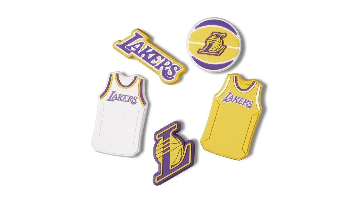 Jibbitz™ NBA Los Angeles Lakers Pack com 5 Peças